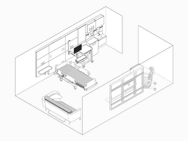 医院空间病房Rrevit