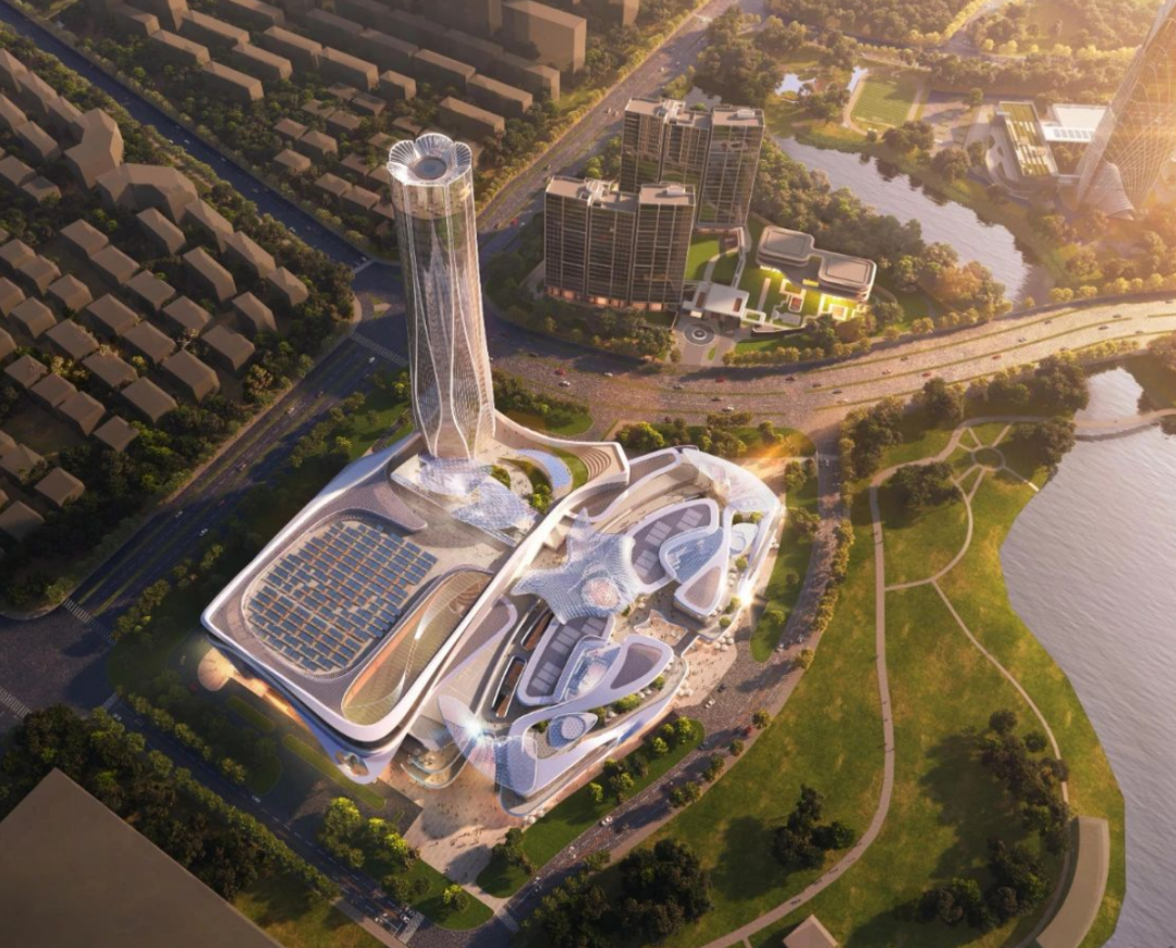 桐乡40亿振石广场主楼提前封顶 将成城市新地标 - 图片 2