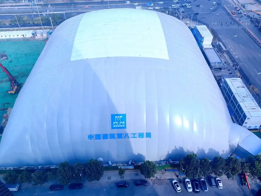 基坑气膜绿色施工神器降尘减噪省工期爆了？ - 图片 2