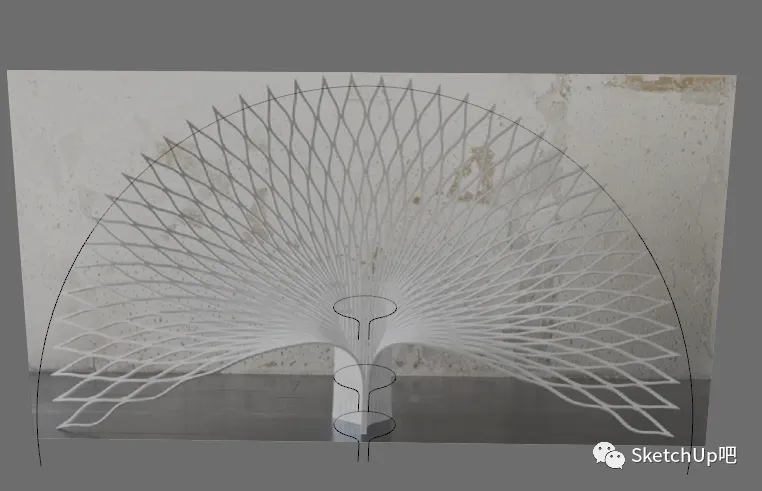 图文不过瘾？SketchUp吧出孔雀座椅SU建模视频！ - 图片 6
