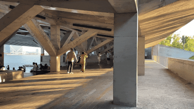 上海临港滴水湖一号码头竟用地景化设计变出滨水活力场 - 图片 36