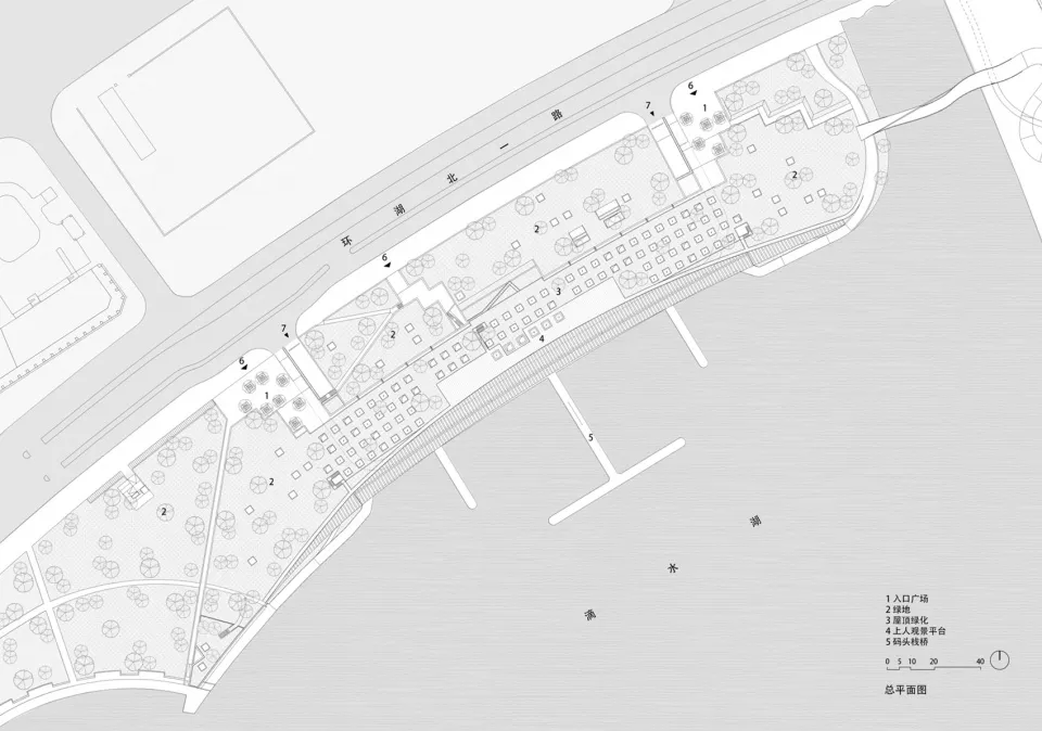 上海临港滴水湖一号码头竟用地景化设计变出滨水活力场 - 图片 47