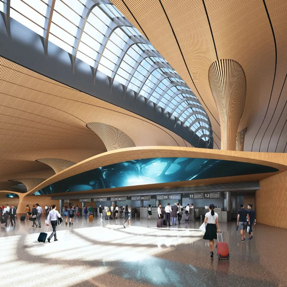 烟台T2入2025凡尔赛奖最美机场，中国新机场玩设计 - 图片 23