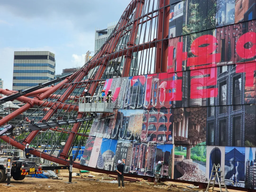 Heatherwick首尔双年展“人文之墙”施工照公布，聚焦人性化设计 - 图片 6