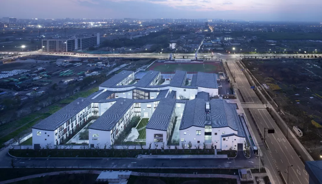 杭州杭行路小学用运河文化造“现代书院”园林校园 - 图片 6