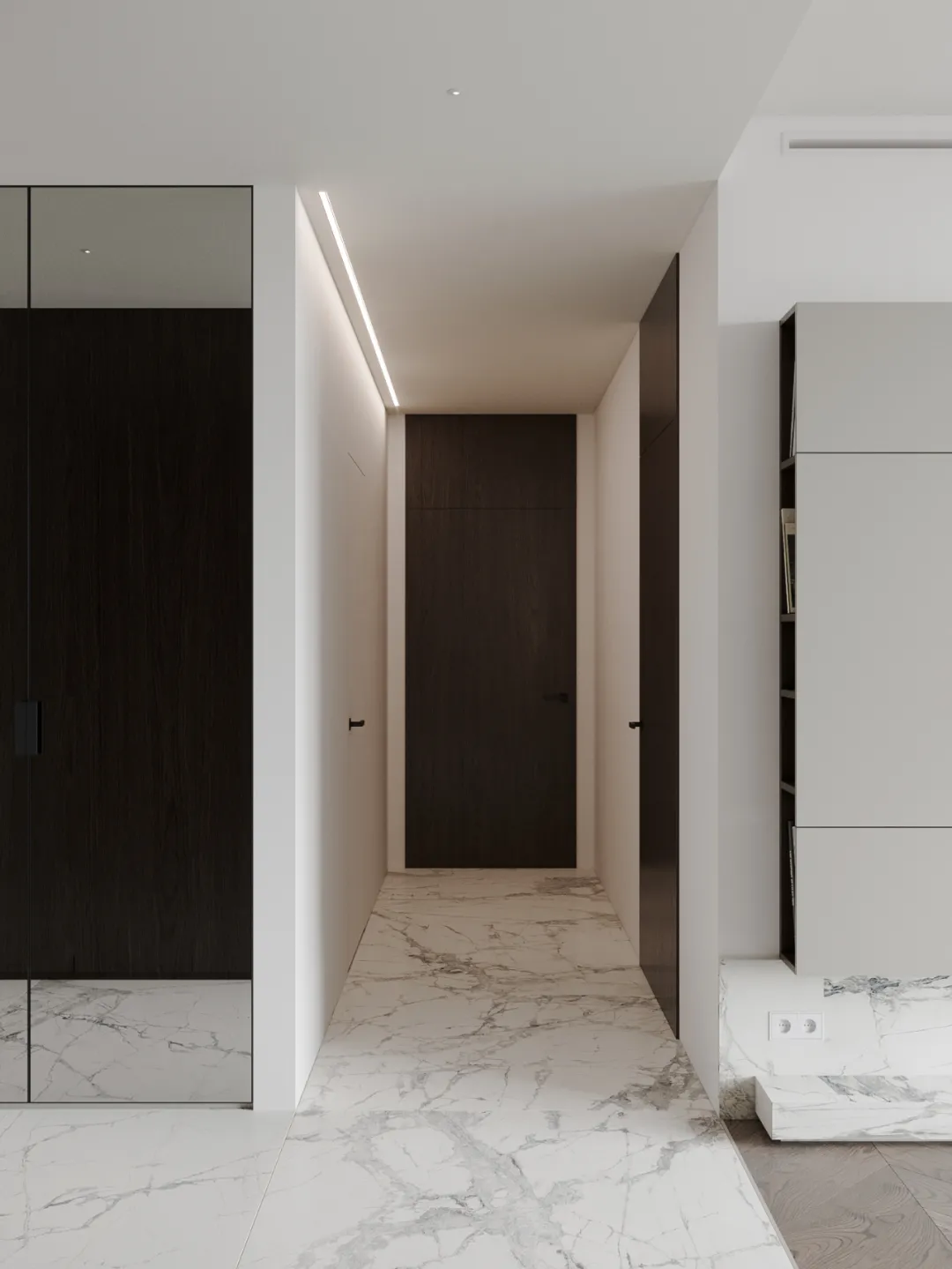 推荐设计师自媒体及乌克兰Nteam.Design90㎡极简公寓案例 - 图片 7