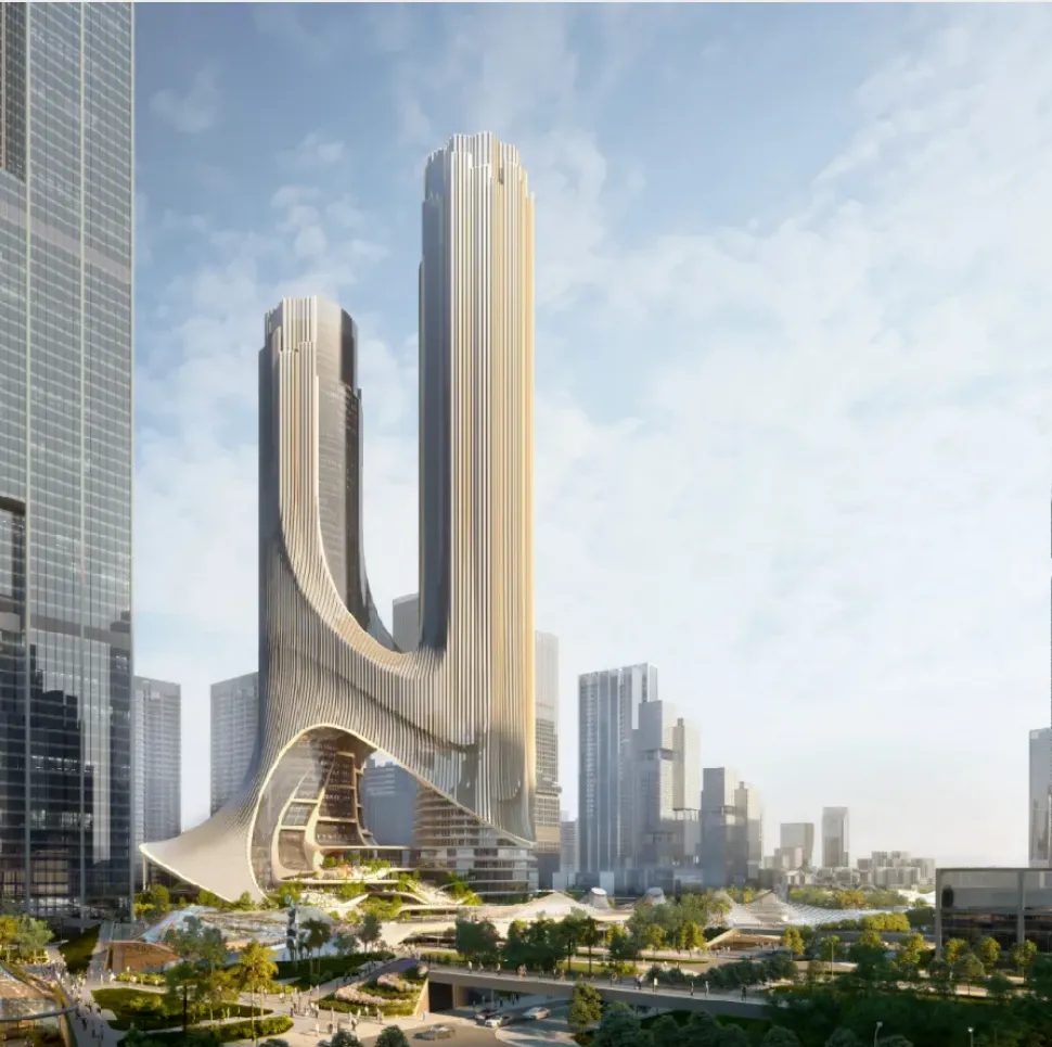 扎哈设计深圳湾超级总部C塔钢结构收尾 智能建造细节亮眼 - 图片 6
