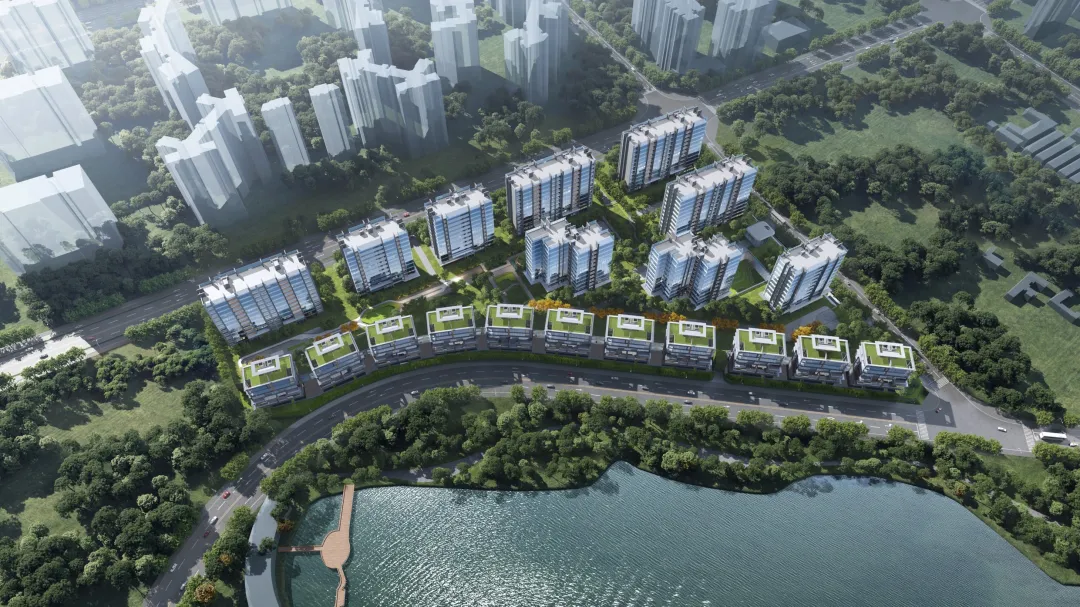 场地受限？成都新绿色J57半岛靠设计实现户户湖景 - 图片 8