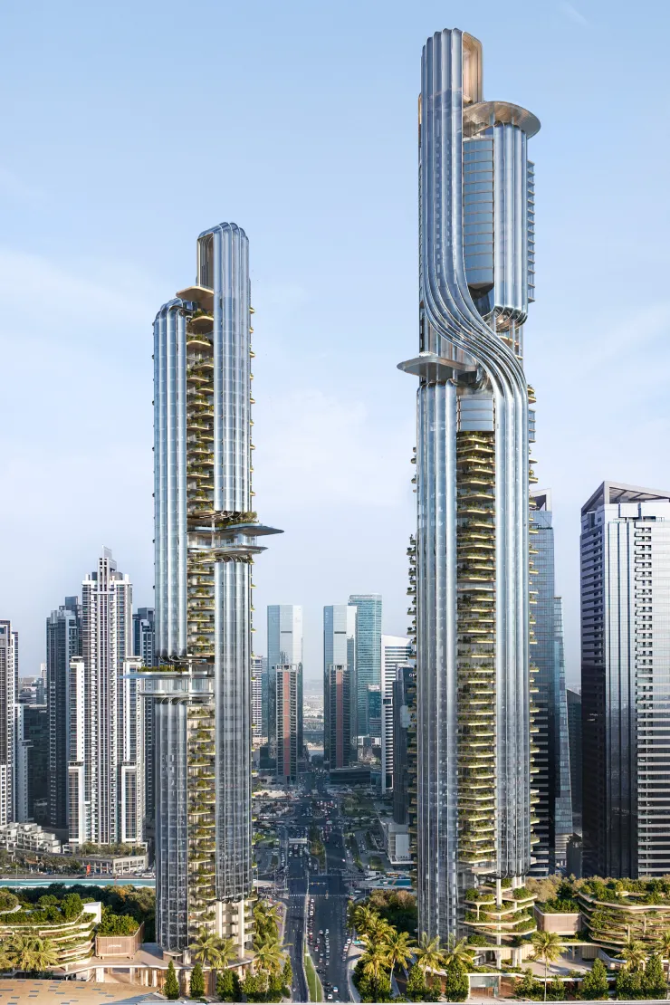 gad设计迪拜LUMENA双子塔 功能体验并重成天际线地标 - 图片 7
