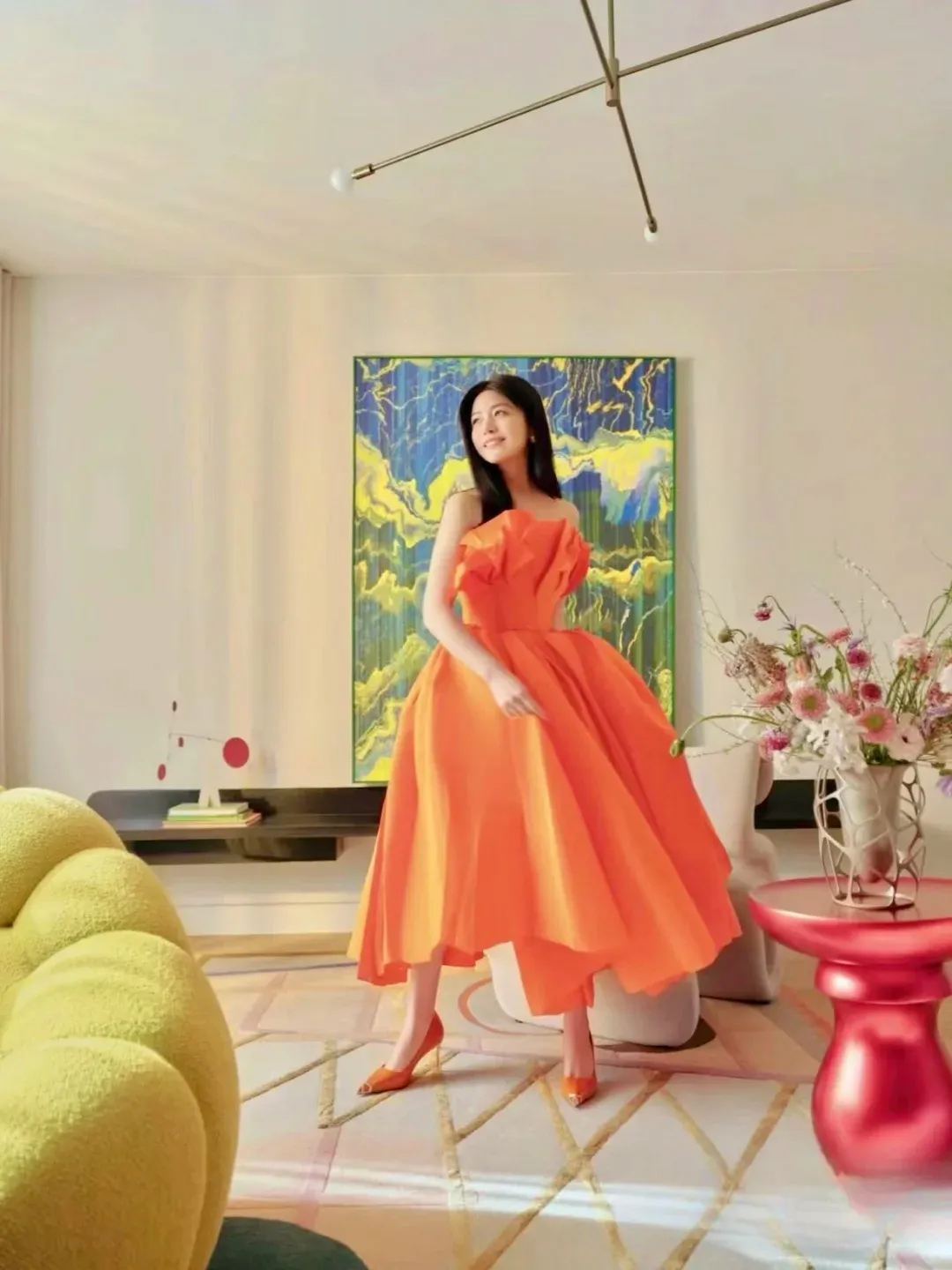 陈妍希主导设计北京豪宅 简约艺术交织藏设计巧思 - 图片 7