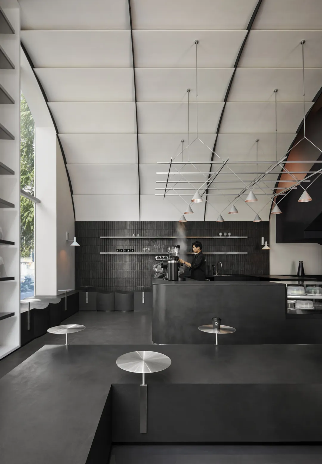 萧光青“仰山喜马拉雅”咖啡馆用黑白工业风破咖啡审美固化 - 图片 5