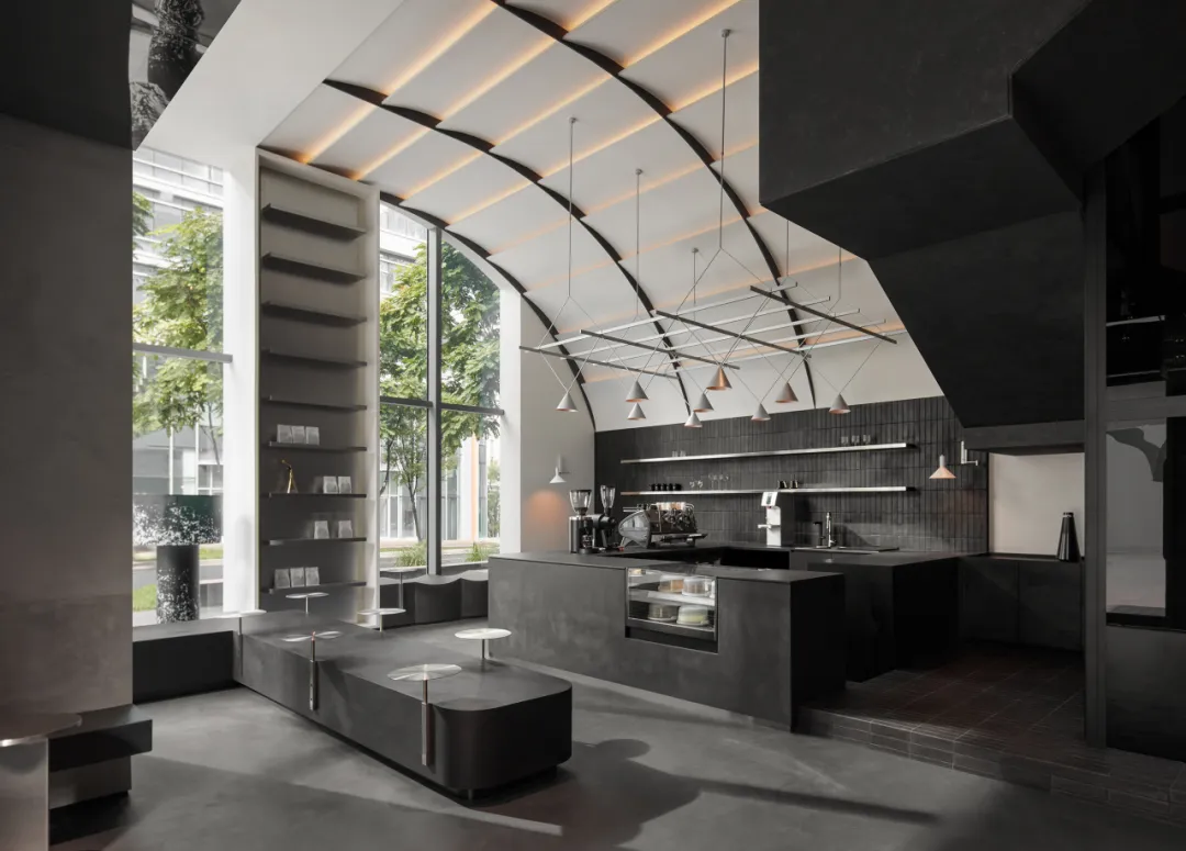 萧光青“仰山喜马拉雅”咖啡馆用黑白工业风破咖啡审美固化 - 图片 7