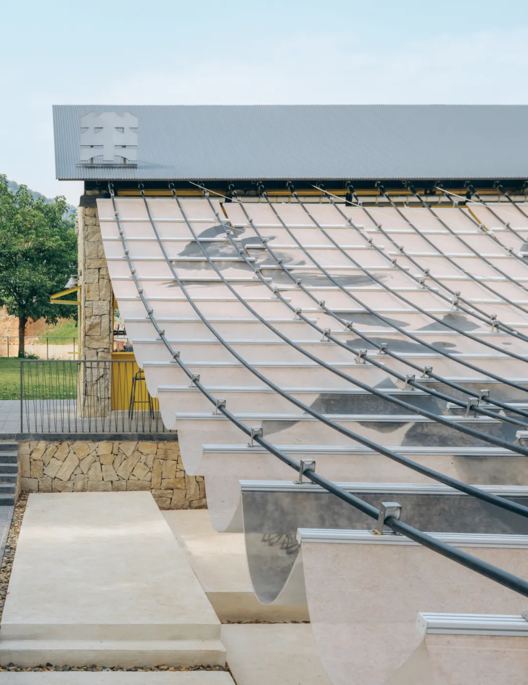 下浪大幕驿站设计：靠场地做灵活天幕呼应岭南嬉水 - 图片 6