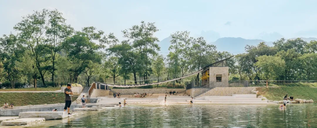 下浪大幕驿站设计：靠场地做灵活天幕呼应岭南嬉水 - 图片 7