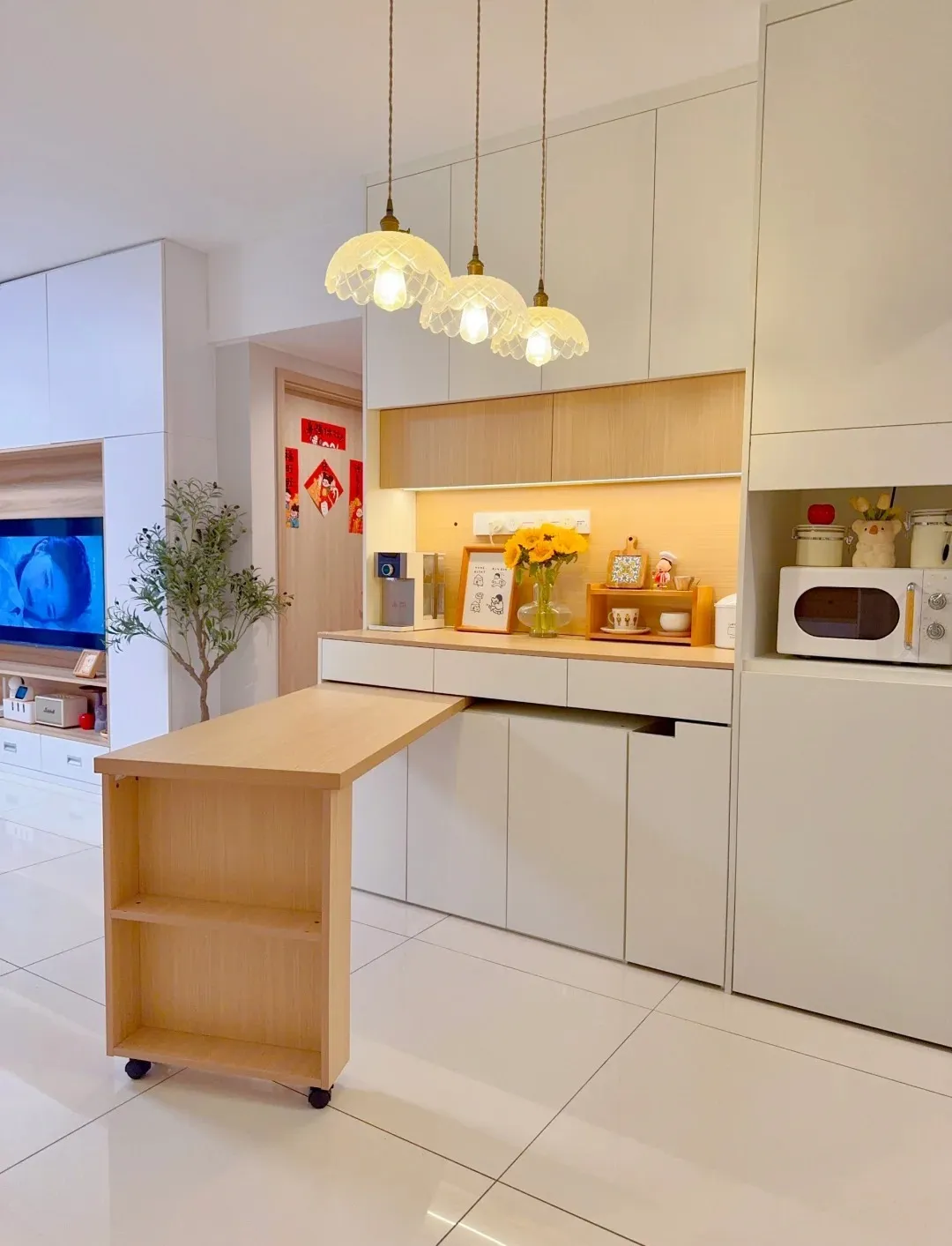 传统长餐桌淘汰！广东流行5种适配户型的实用餐桌设计 - 图片 9