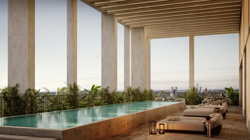 AMA巴莱西亚塔楼设计：外简内暖联动建筑与室内 - 图片 5