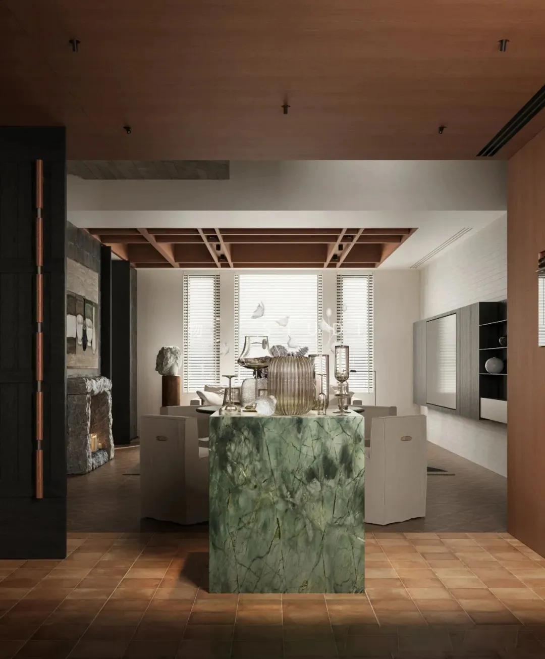 集物所郑州两私宅设计：巧思造有戏的精神空间 - 图片 6