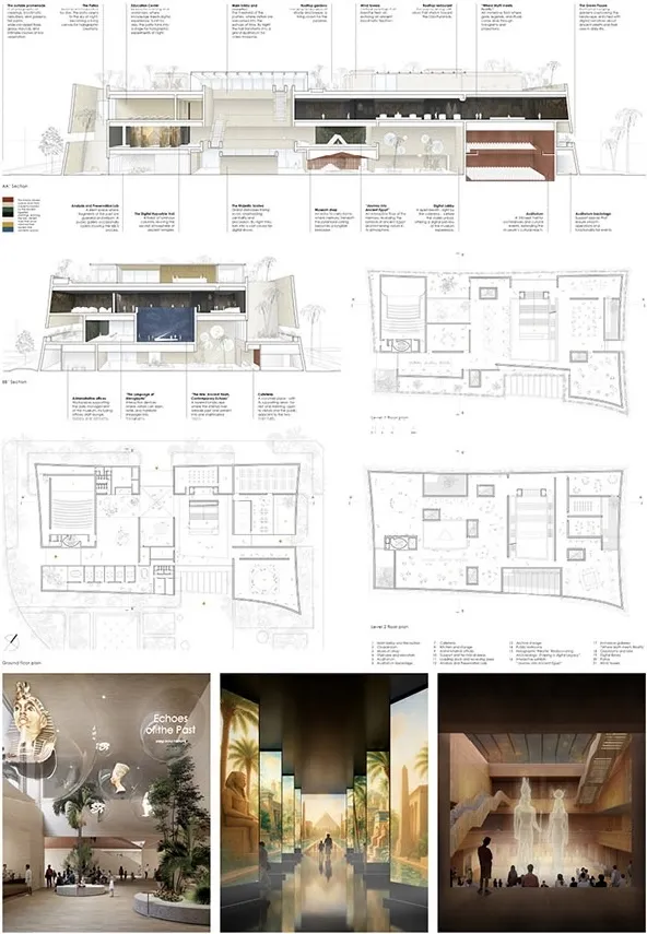 埃及数字遗产博物馆国际设计竞赛获奖 数字技术活化古埃及文明 - 图片 5