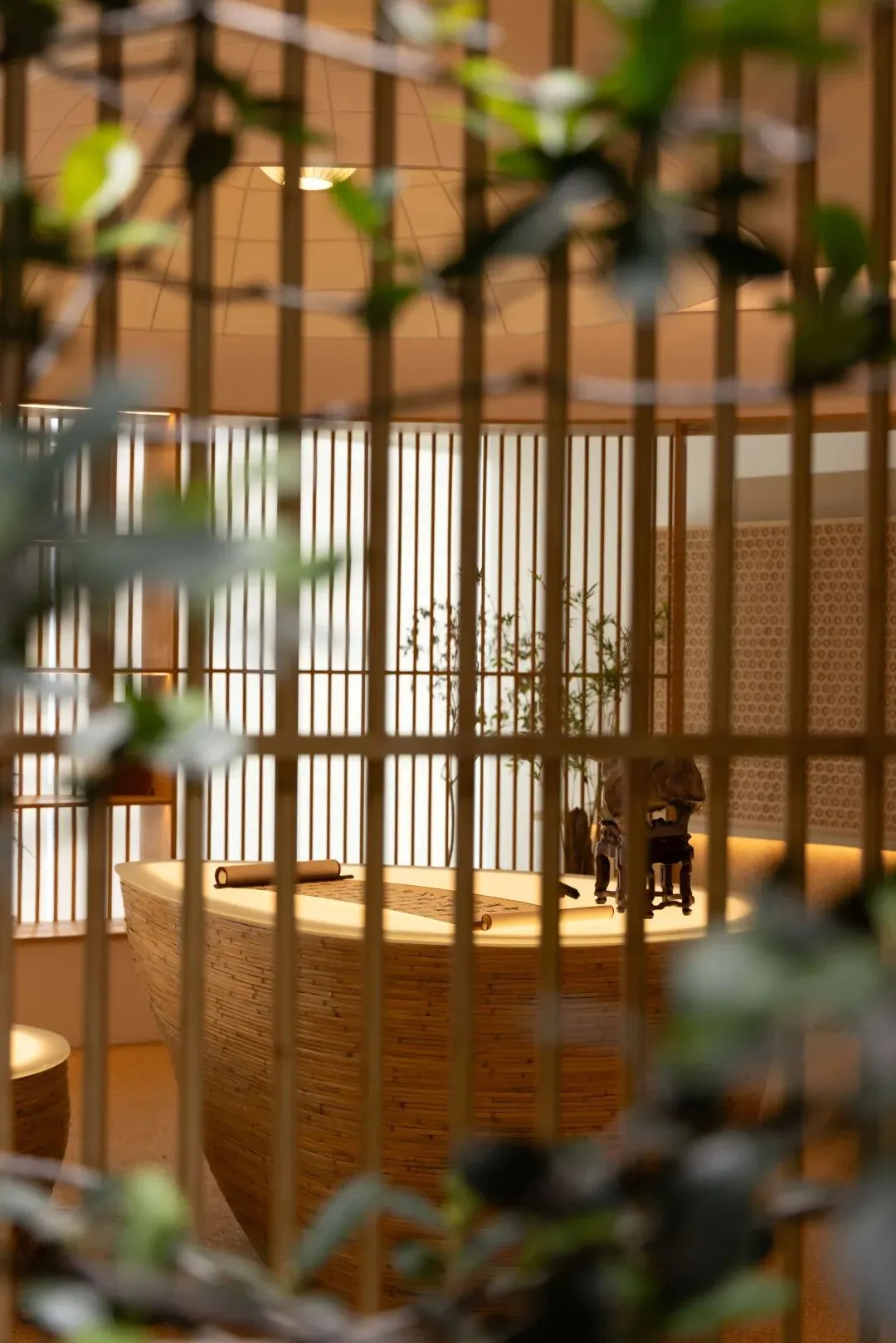 璞造设计用竹为意外艺术造1400㎡东方感城市会客厅 - 图片 8