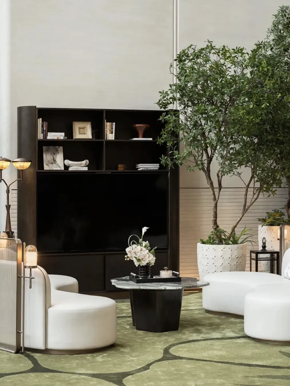 西安800㎡会所设计：花卉+古城人文造自然奢华空间 - 图片 9