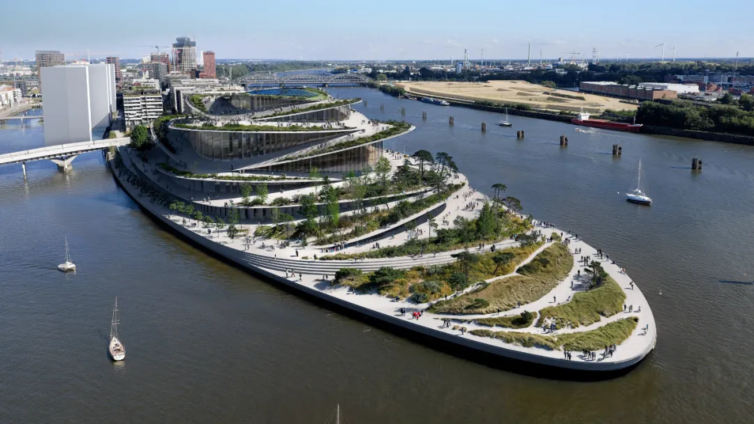 BIG曝汉堡新国家歌剧院方案：公园裹着剧场 - 图片 1