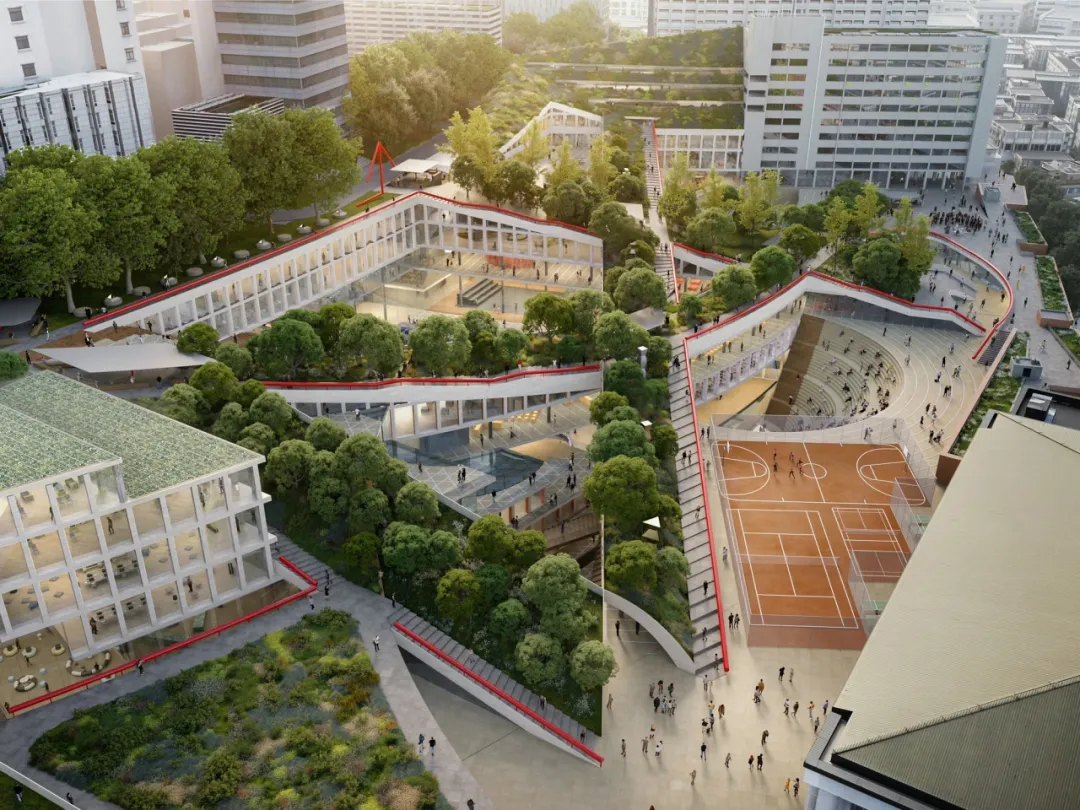 OMA三项目以“消隐地标”解决新城人相遇停留难题 - 图片 9