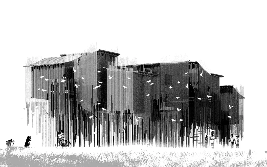 明溪鸟文化交流中心“屏风山水+鸟巢”鸟类友好设计案例 - 图片 5