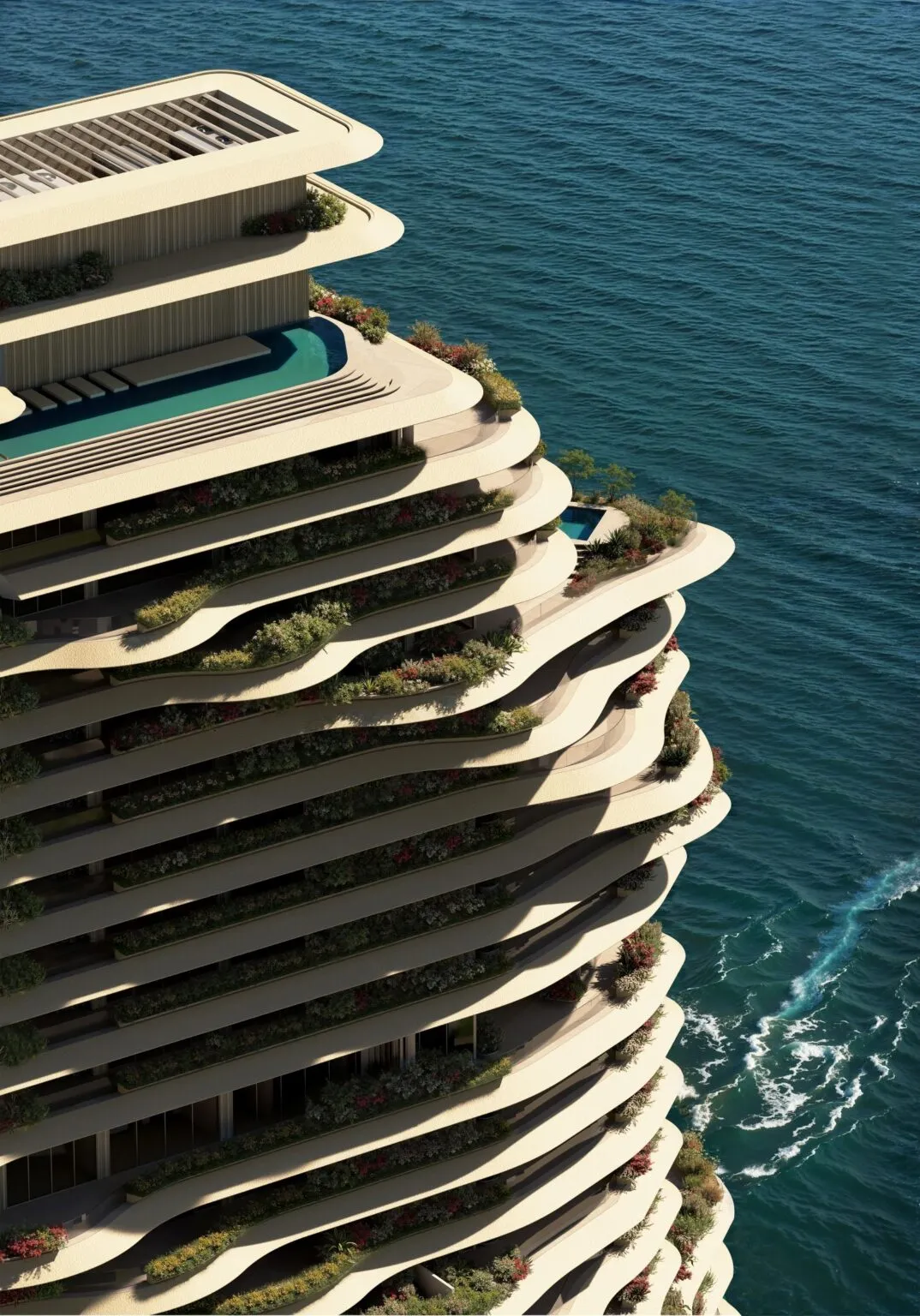 隈研吾首入迪拜!用水沙造超豪华滨水住宅 - 图片 9