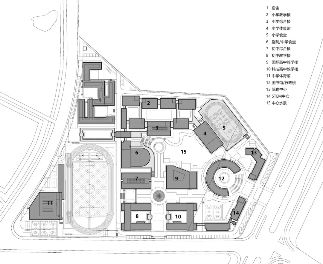 南外方山校区“学苑方城”设计：传统公学撞当代全龄校园 - 图片 6