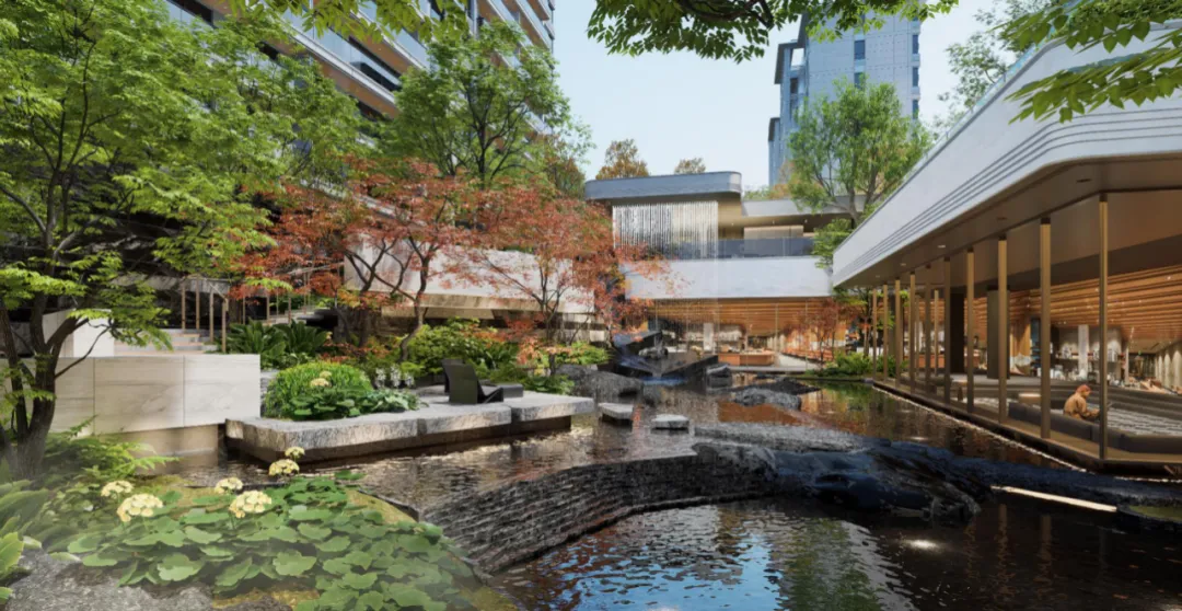 天津绿城·晓月熙棠以5.6米高差造叠山理水立体社区 - 图片 8