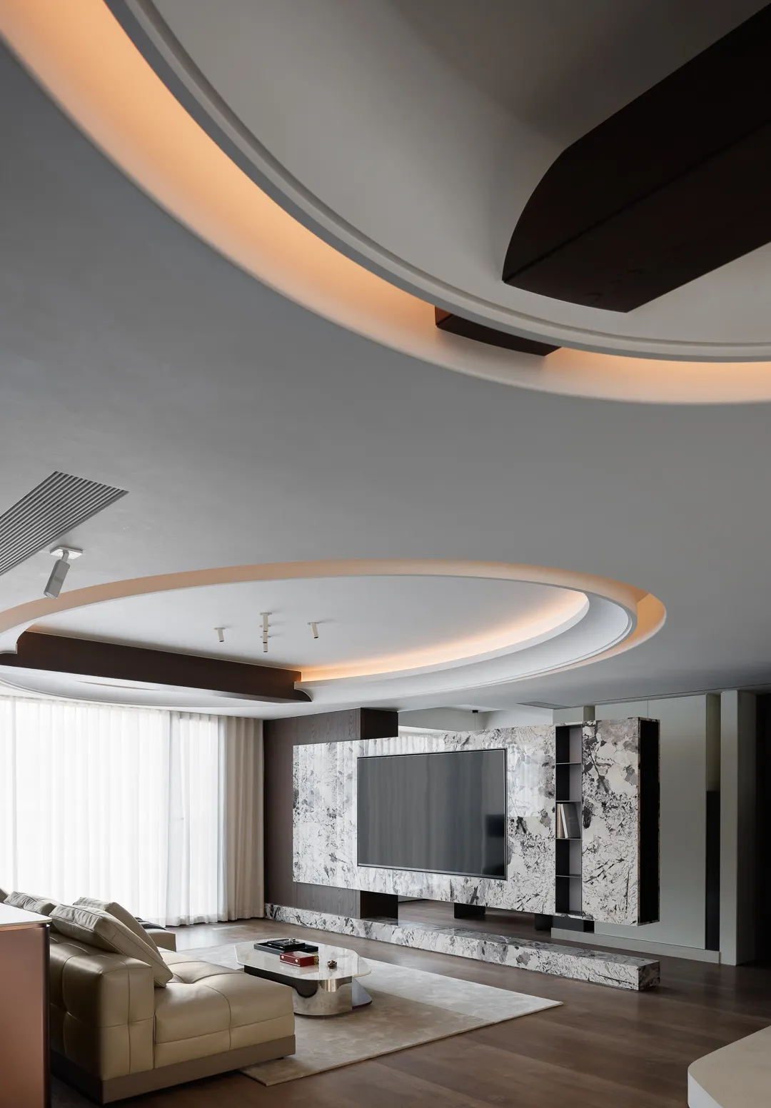 福建南平288㎡复式“简净奢境”设计案例暖人心 - 图片 8