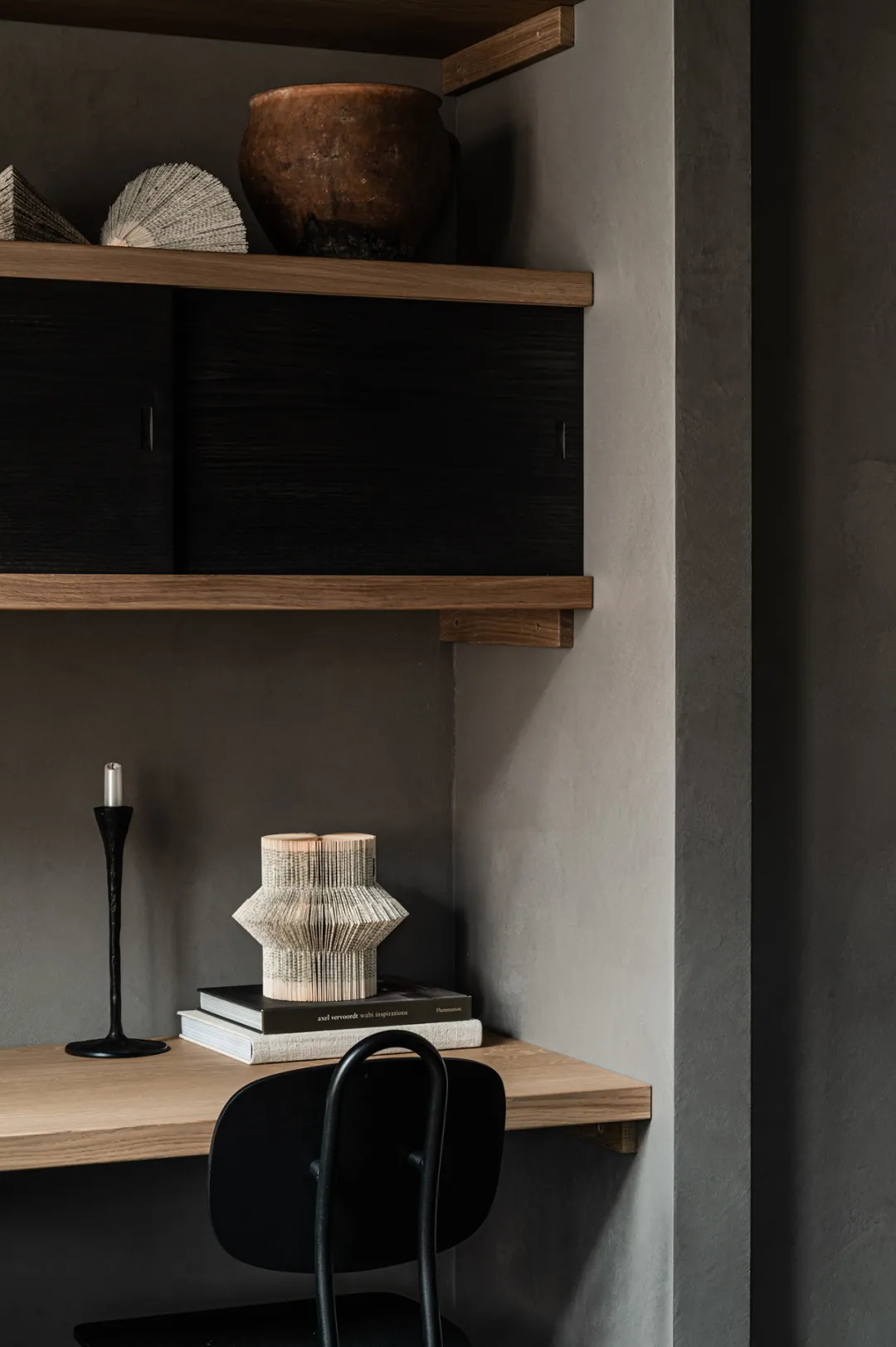 45㎡暗黑冥想公寓：小空间居然藏禅意多功能设计 - 图片 8